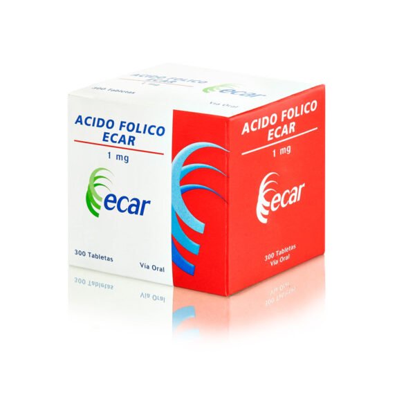 F ACIDO FOLICO 1 MG 300 TABLETAS EC POR 10 UNIDADES