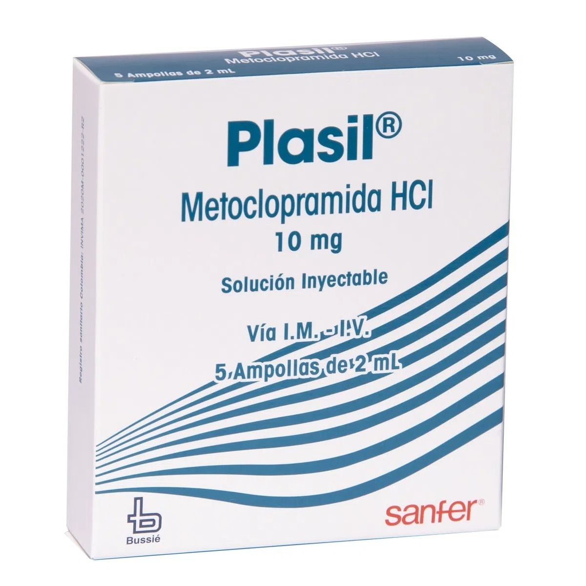 Plasil 10 mg / 2 ml Solución Inyectable