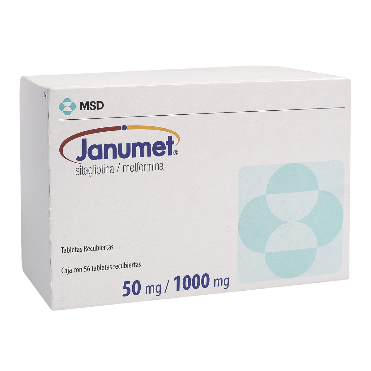 Janumet 50 / 1000 mg Caja Con 56 Tabletas Recubiertas