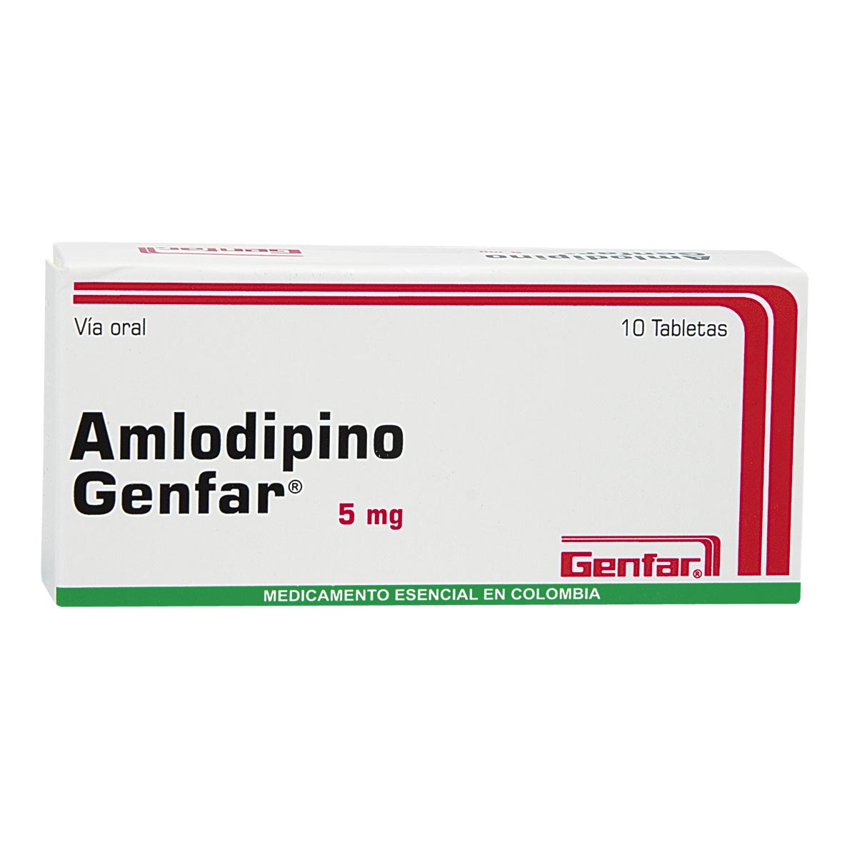 AMLODIPINO GF 5 MG X 30 TABLETAS