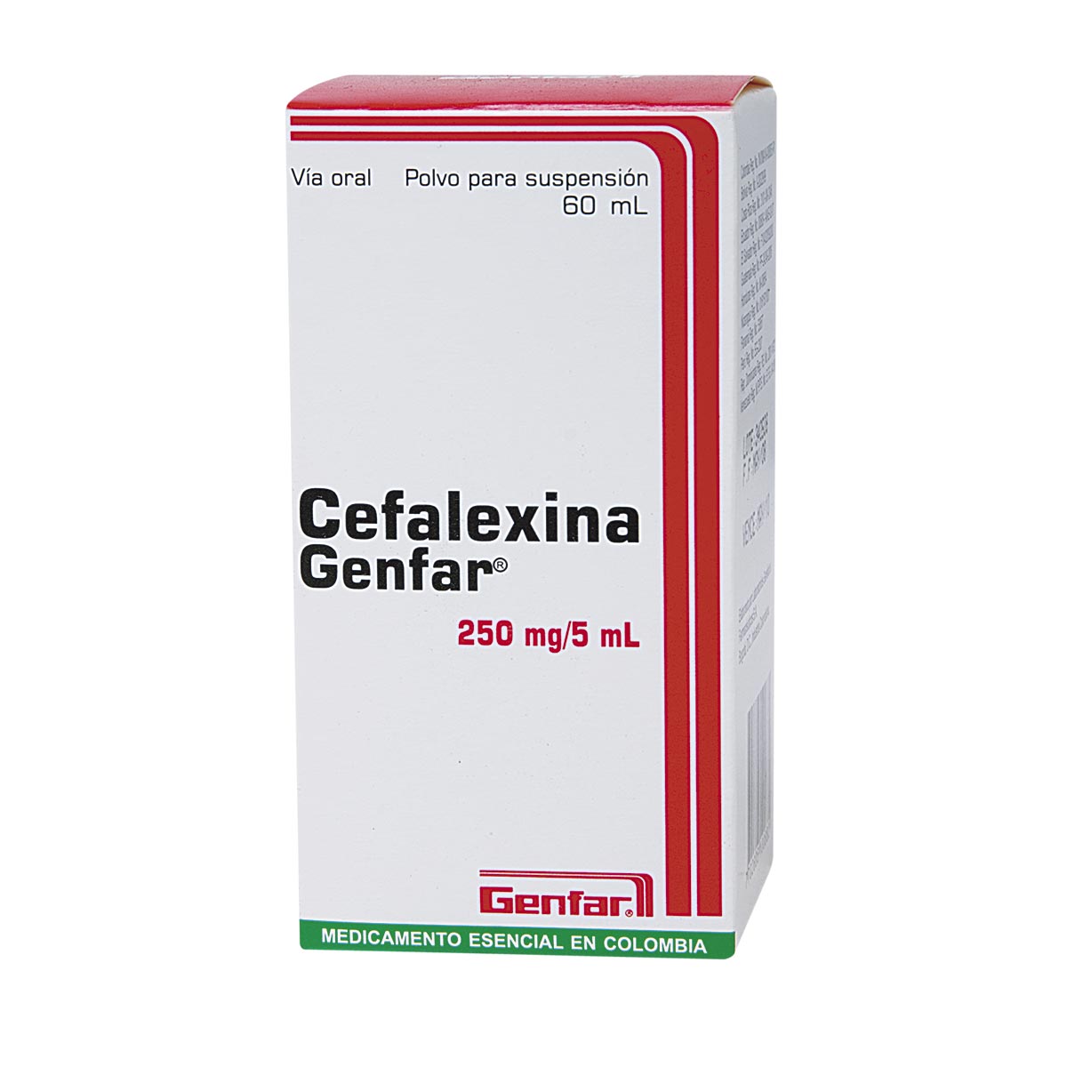 CEFALEXINA 250 MG SUSPENSION 60 ML CO (CG15%)