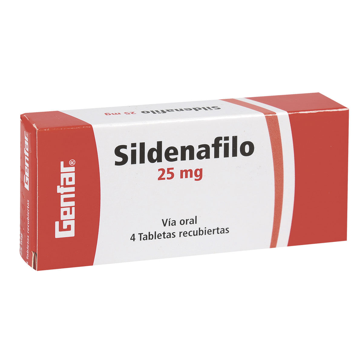 Sildenafil 25 mg Caja Con 4 Tabletas Recubiertas