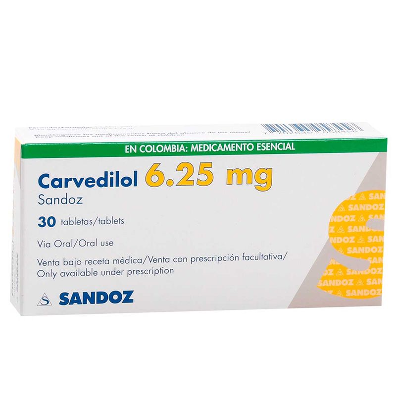 Carvedilol 6.25 Mg Tableta