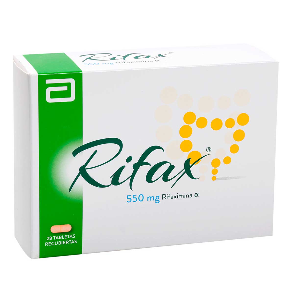 Rifax 550 mg Caja Con 28 Tabletas Recubiertas