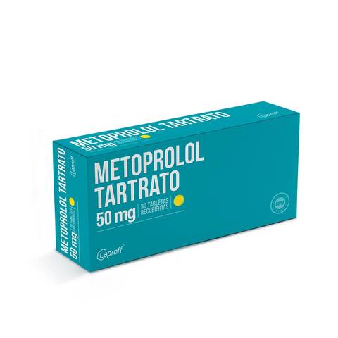 METOPROLOL 50 MG 30 TABLETAS LP