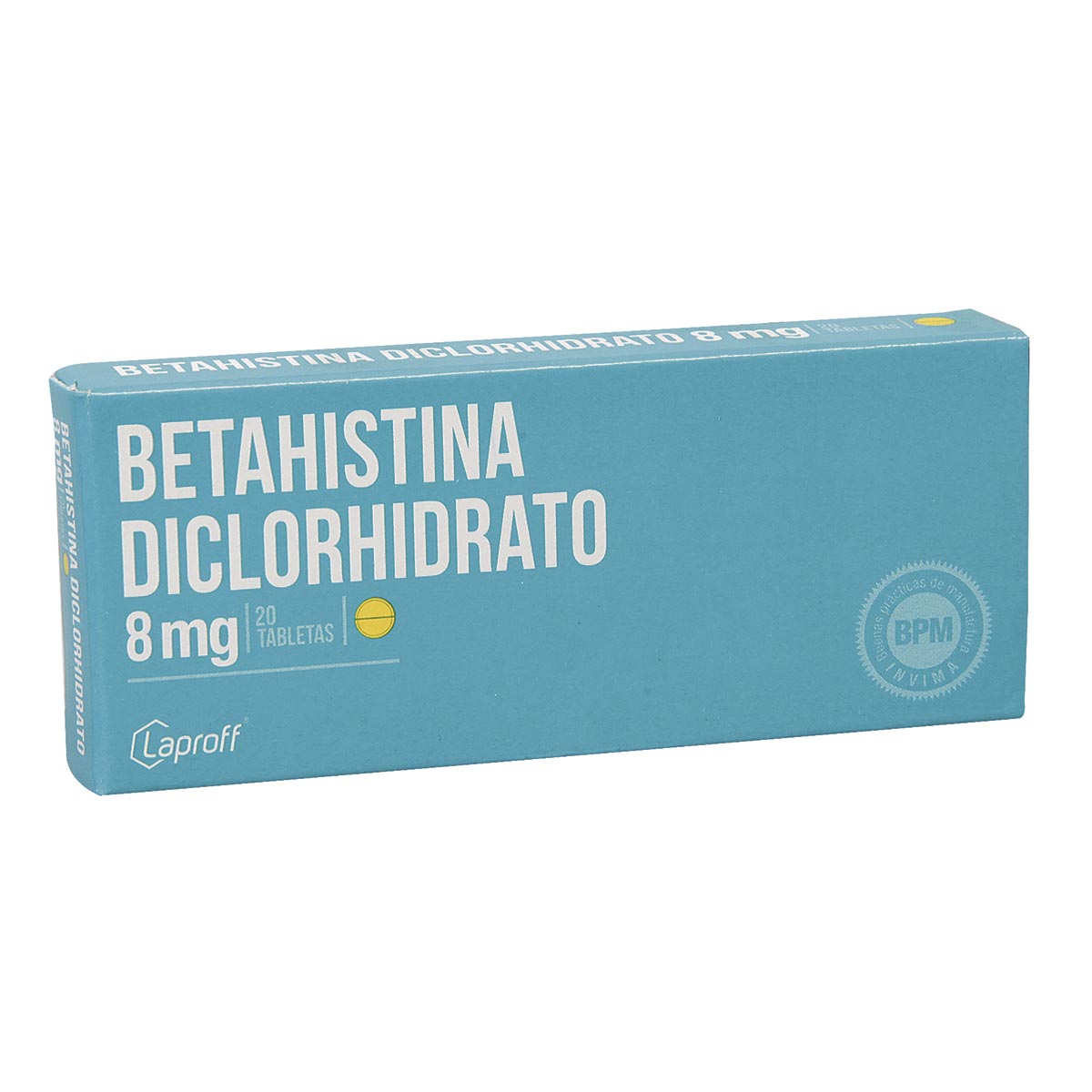 Betahistina Diclorhidrato 8 Mg Tableta Laproff