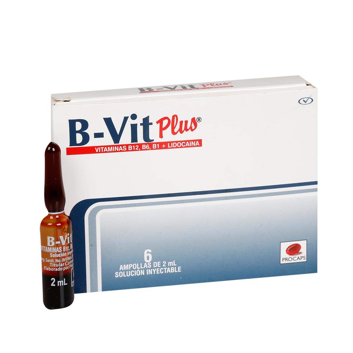 B-Vit Plus Solución Inyectable Caja Con 6 Ampolla De 2 mL