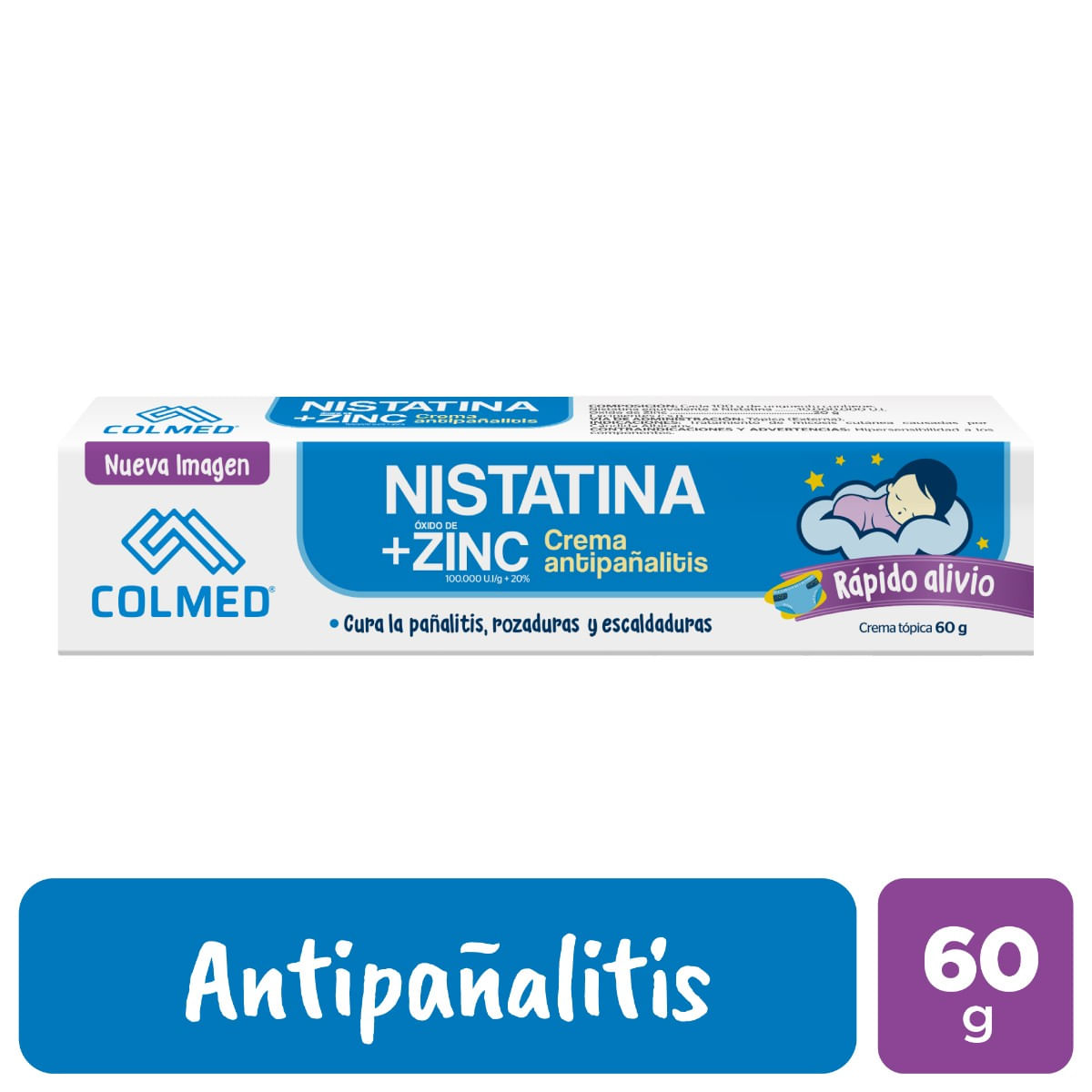 NISTATINA+OXIDO DE ZINC 60 GR PC