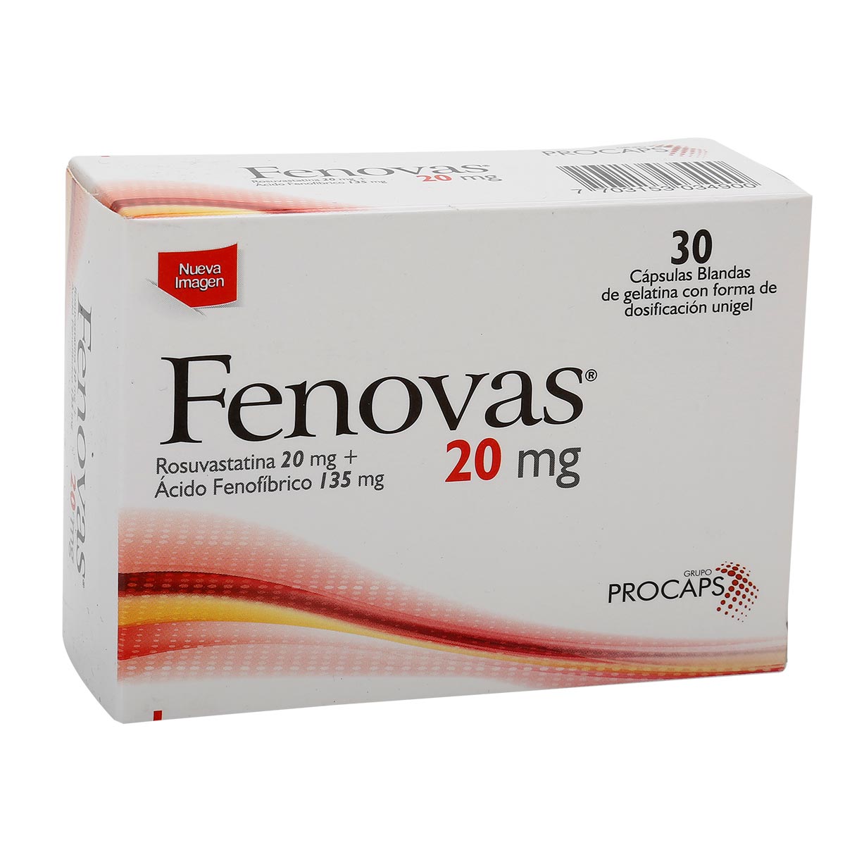 Fenovas 20 Mg Cápsula Blanda