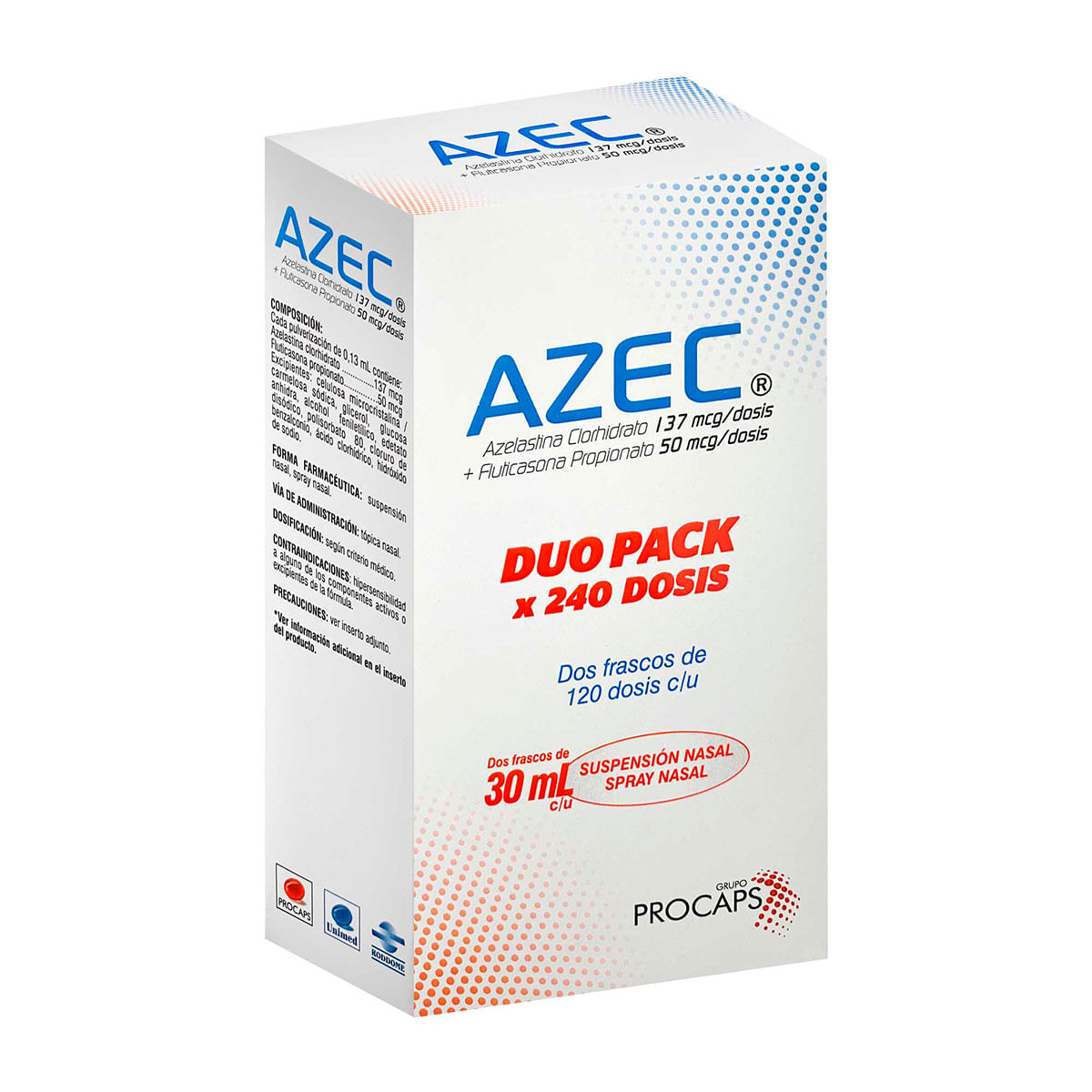 Duopack Azec 137/ 50 mcg Caja Con 2 Frascos