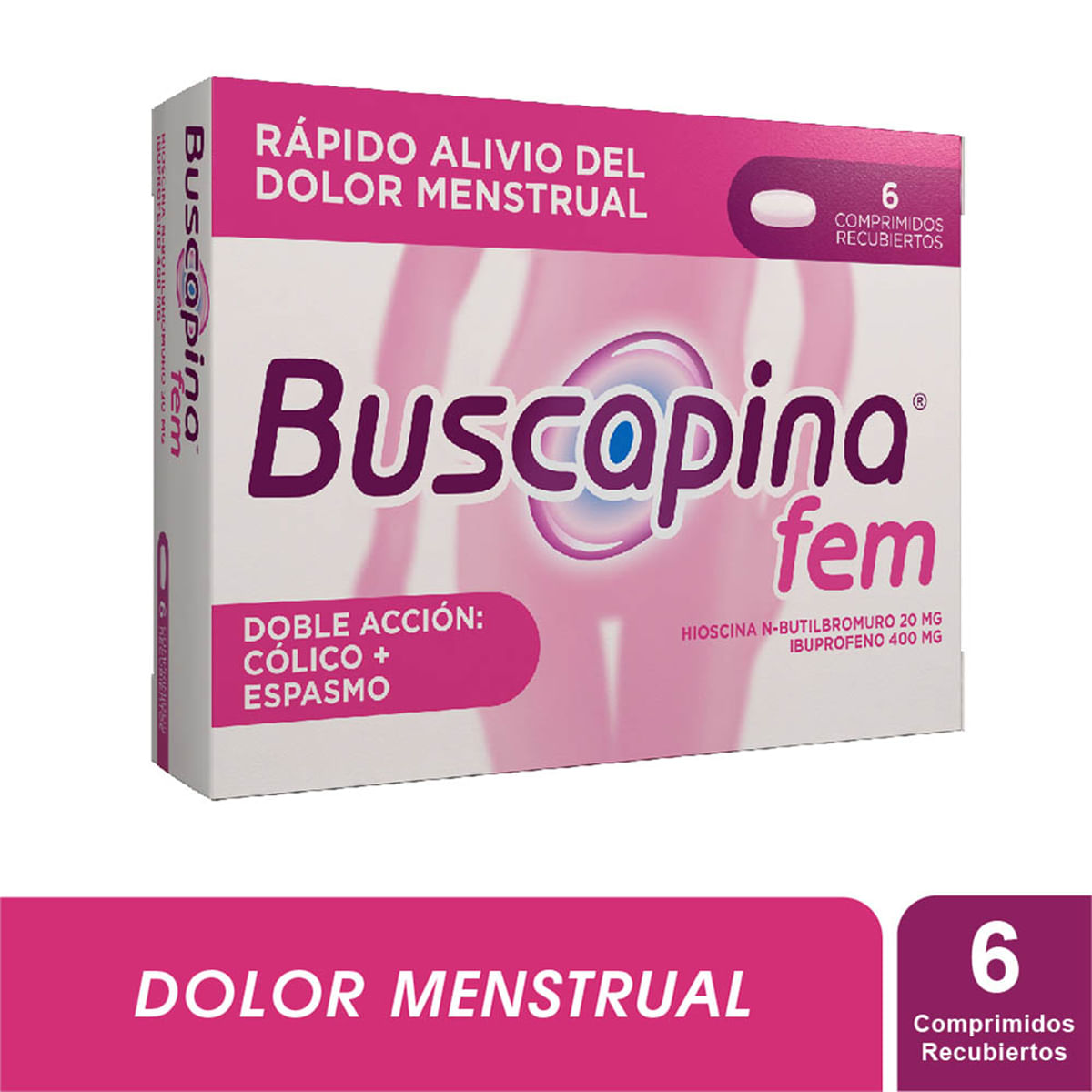 Buscapina Fem Caja X 6 Comprimidos