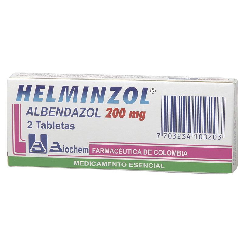 HELMINZOL 2 TABLETAS (CG15%)