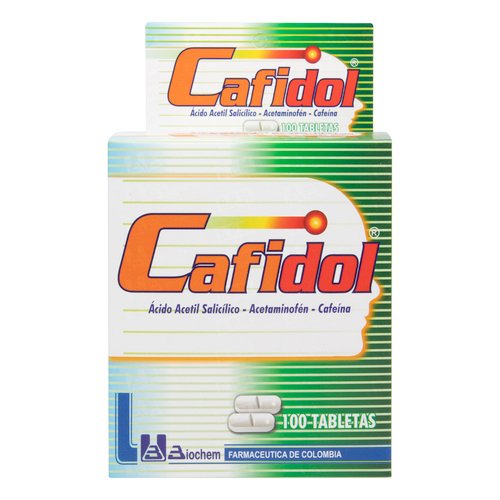 Cafidol 322+428+25 Mg Caja 100 Tabletas