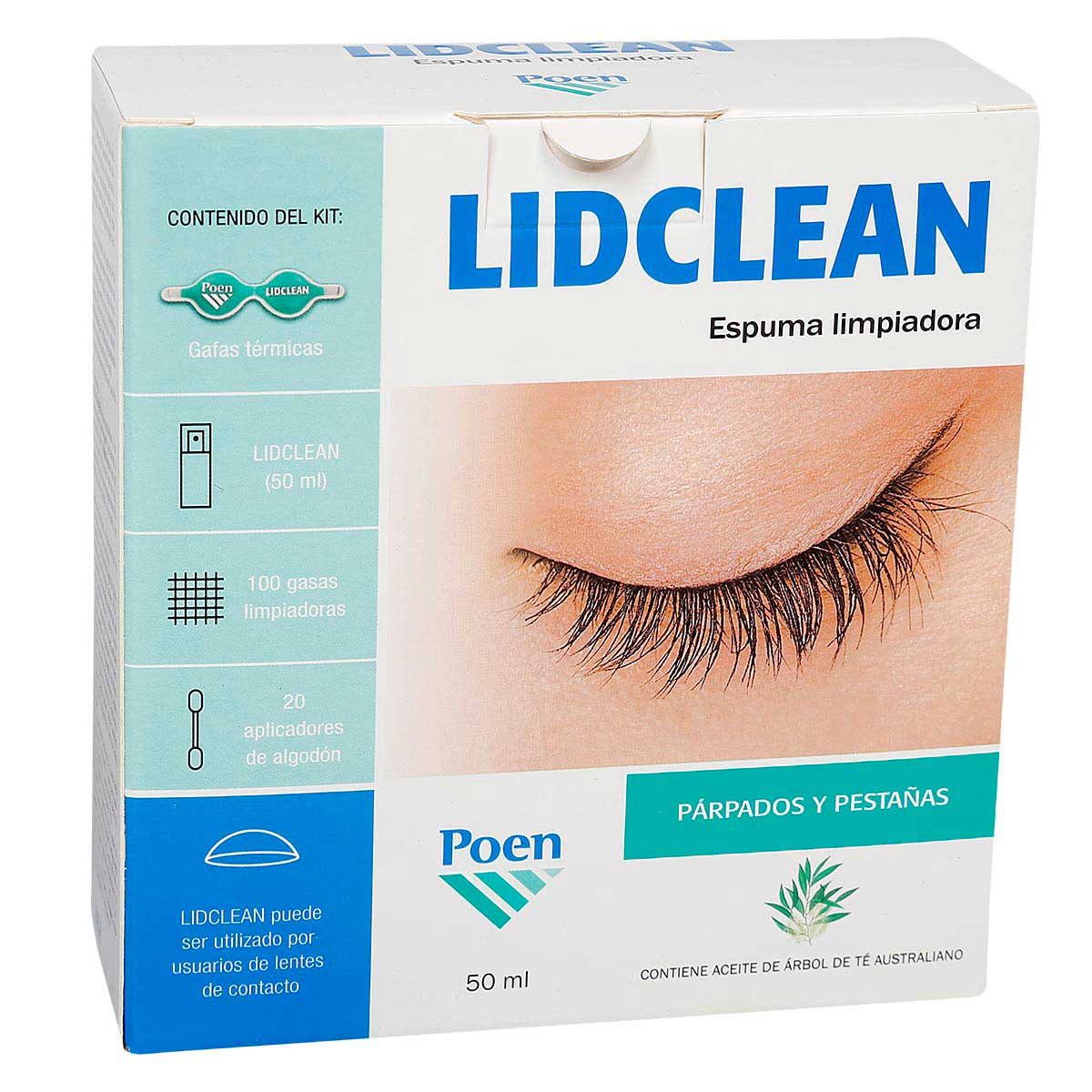 LIDCLEAN ESPUMA LIMPIADORA DE PARPADOS Y PESTAÑAS 50 ML