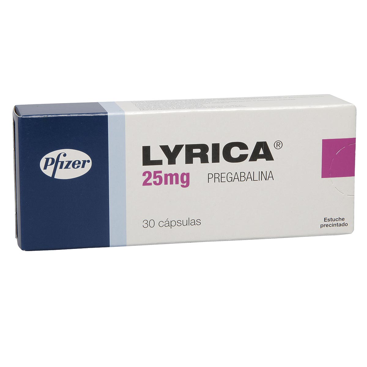 Lyrica 25 mg Caja Con 30 Cápsulas