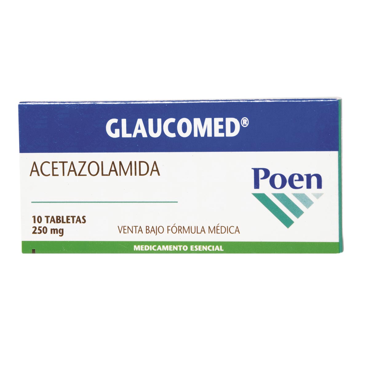 Glaucomed 250 mg Caja Con 10 Tabletas