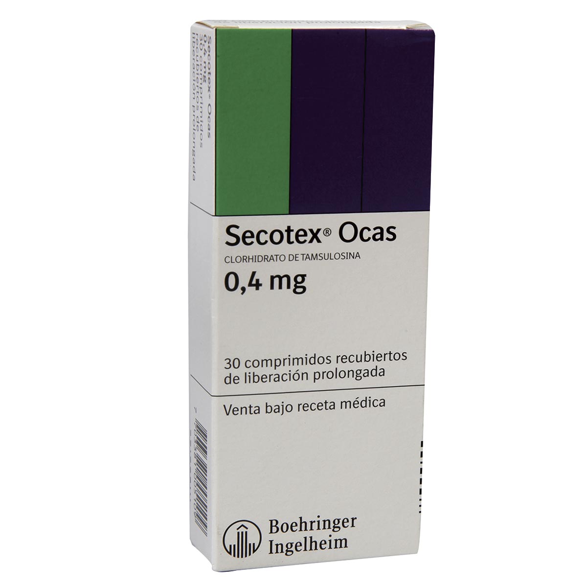 Secotex Ocas 0.4 Mg Caja Con 30 Comprimidos