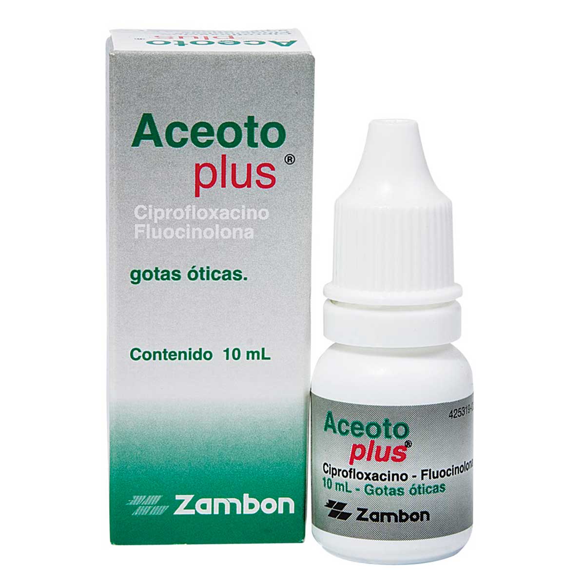 Aceoto Plus Gotas Óticas Caja Con Frasco Con 10 mL