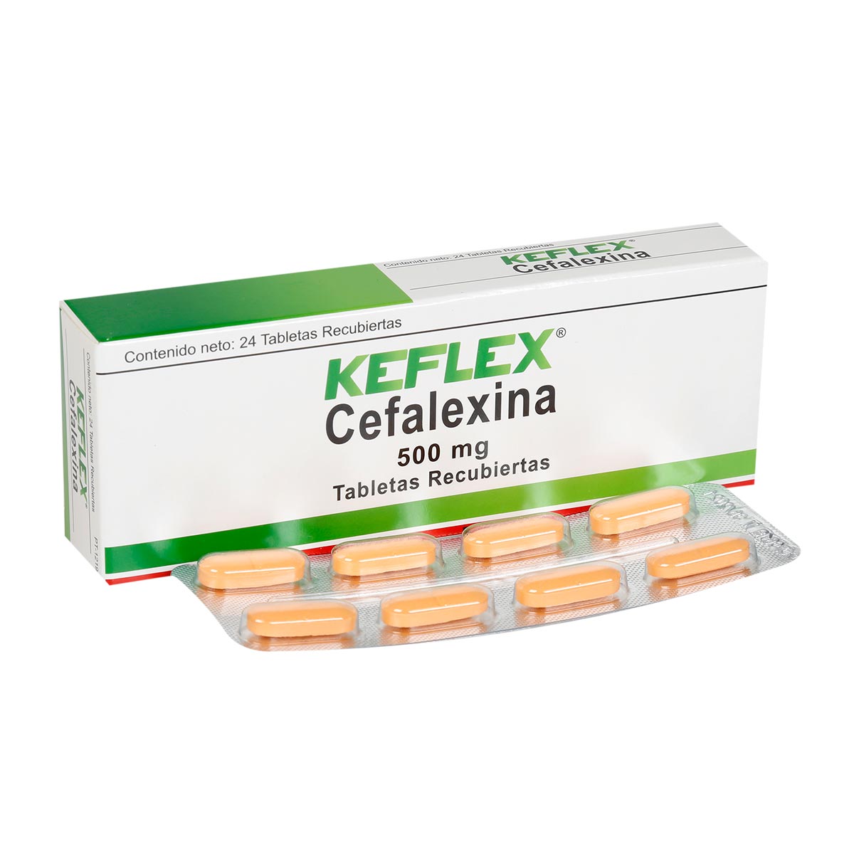 Keflex 500 Mg Tableta Recubierta