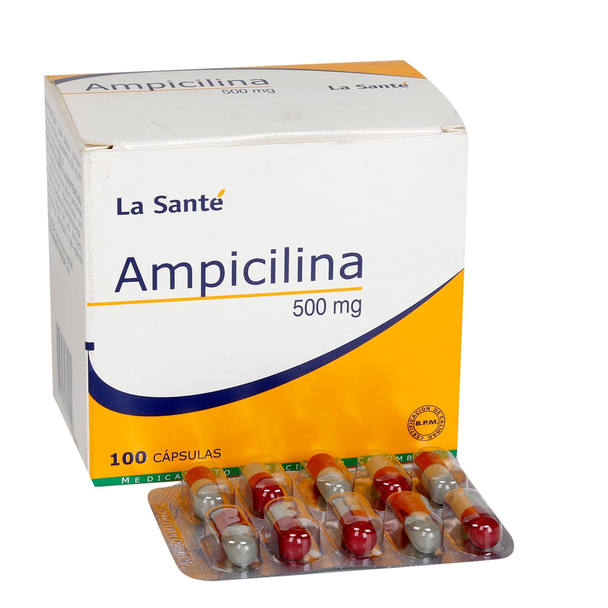 AMPICILINA LS 500 MG X 10 TABLETAS