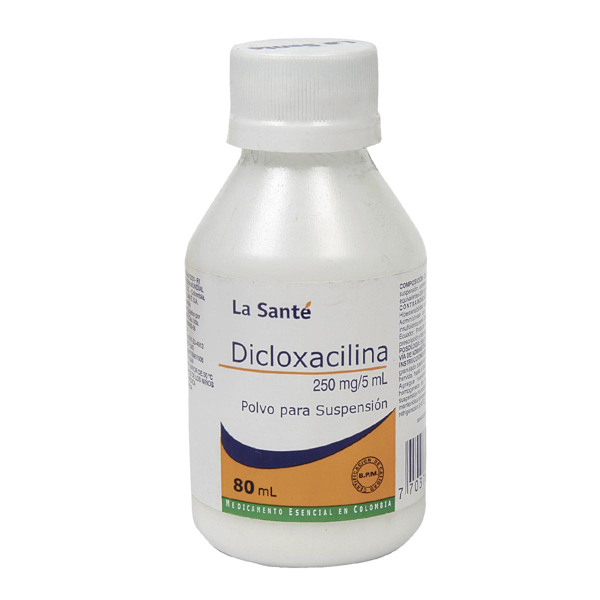 Dicloxacilina 250mg/5ml Polvo Para Suspensión Oral La Santé