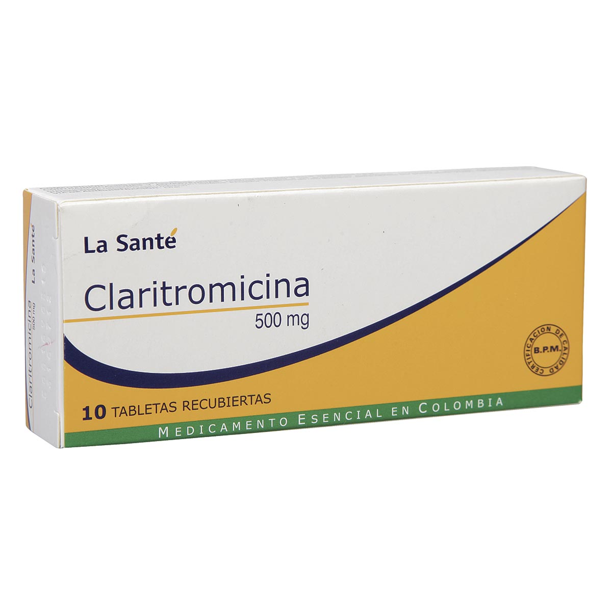 Claritromicina 500 Mg Tableta Recubierta La Sante