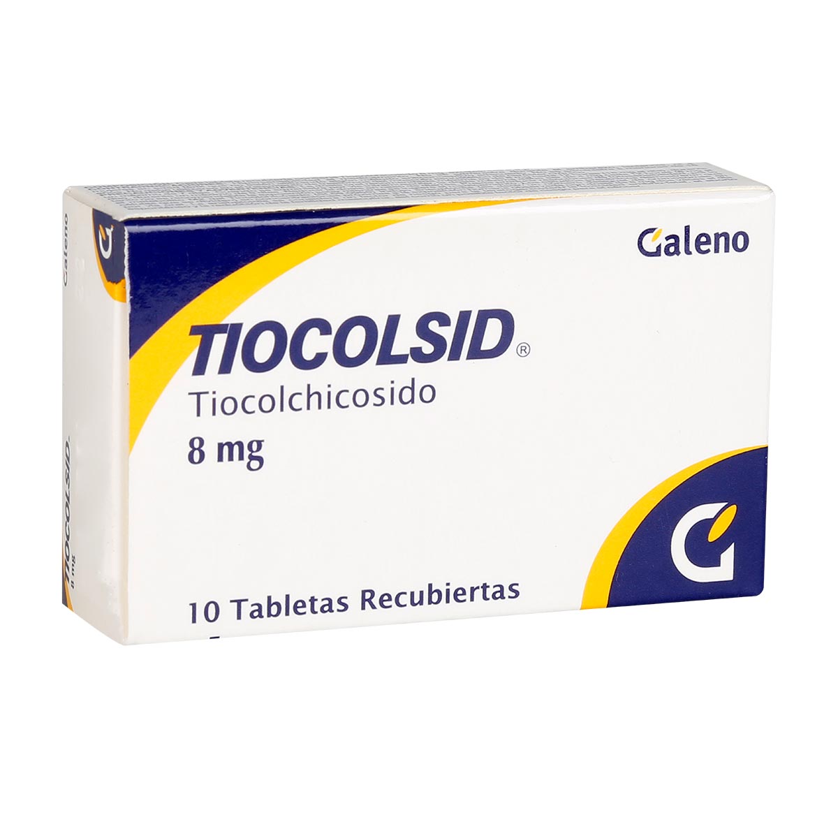 Tiocolsid Forte 8 mg Tableta Recubierta