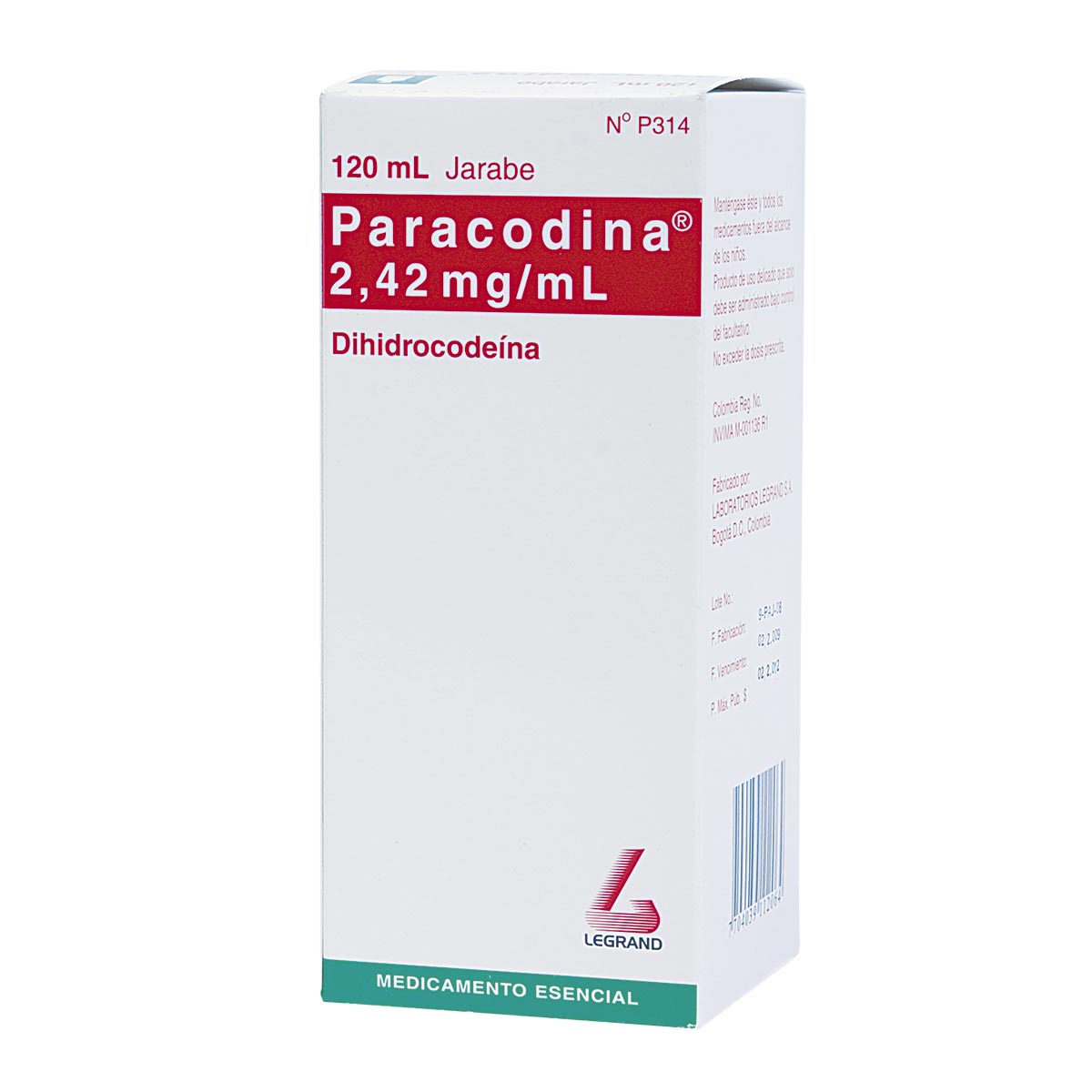 Paracodina 2.42 Mg Jarabe