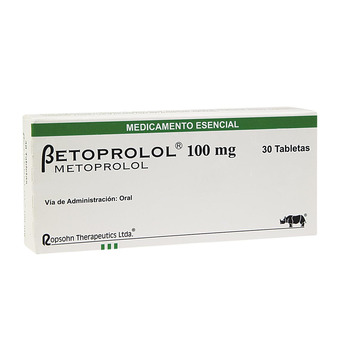 Betoprolol 100 mg Caja Con 30 Tabletas