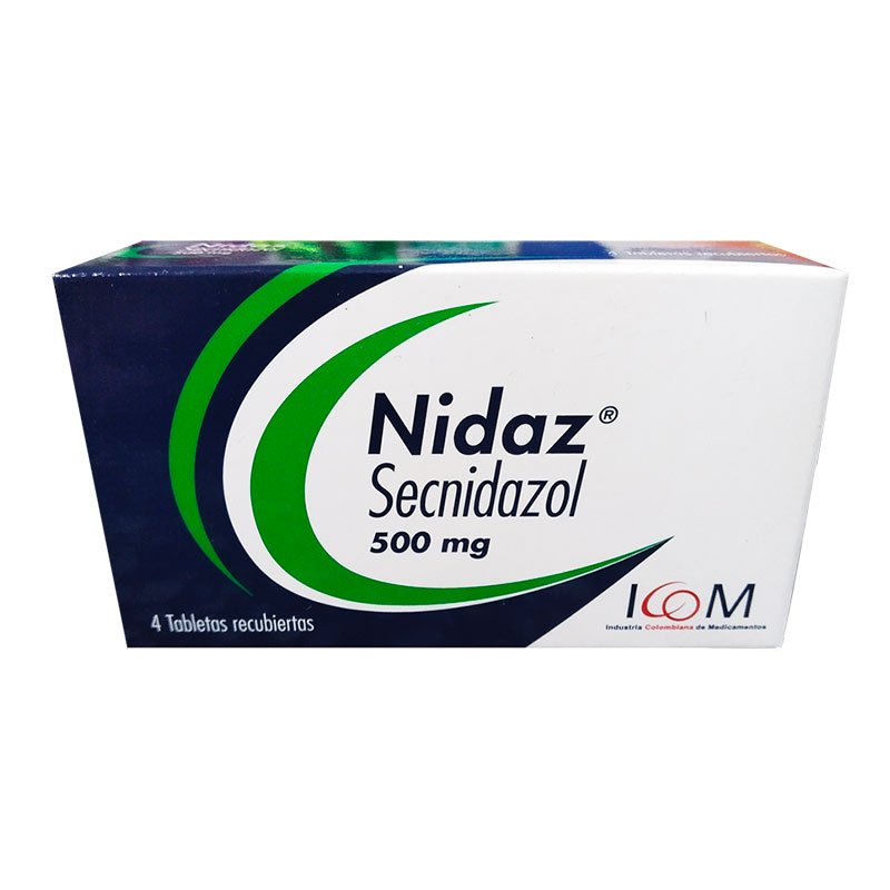 NIDAZ 500 MG (SECNIDAZOL) 4 TABLETAS ICOM