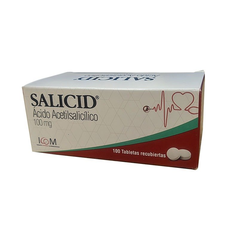 SALICID 100 MG 100 TABLETAS ICOM