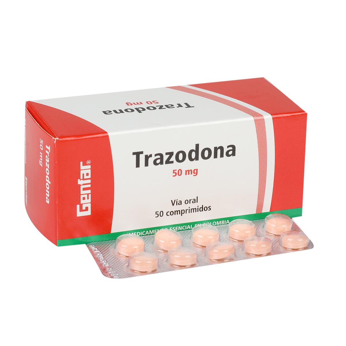 Trazodona 50 Mg Tableta Genfar