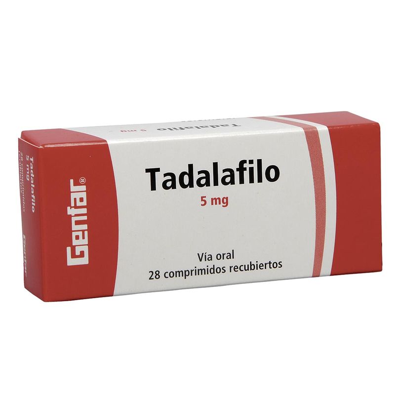 Tadalafilo 5 mg Tableta Recubierta Genfar