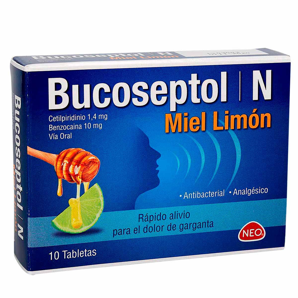 Bucoseptol N Tableta Bucal Miel-Limon