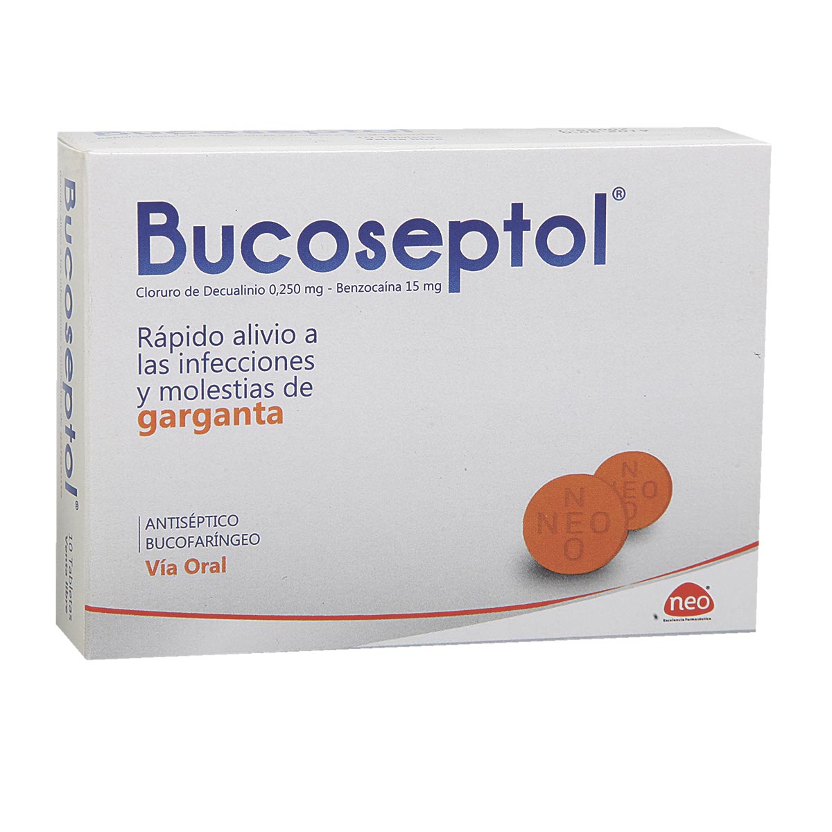 Bucoseptol 15 Mg/0.250 Mg Tableta