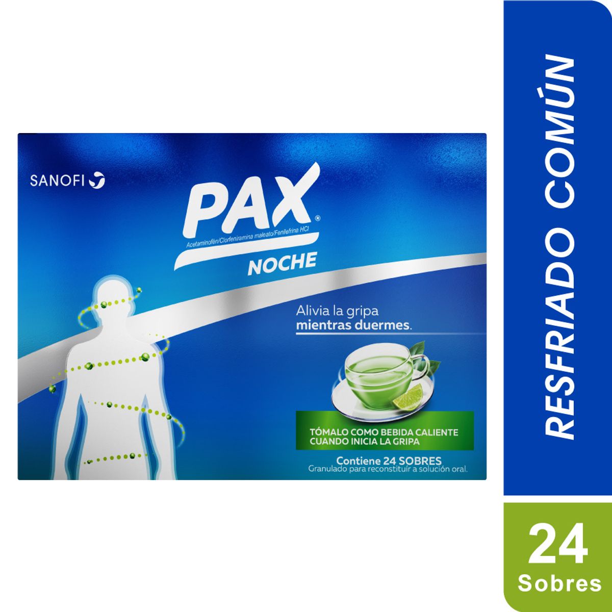 F PAX CALIENTE NOCHE LIMON 24 SOBRES POR 1 UNIDAD