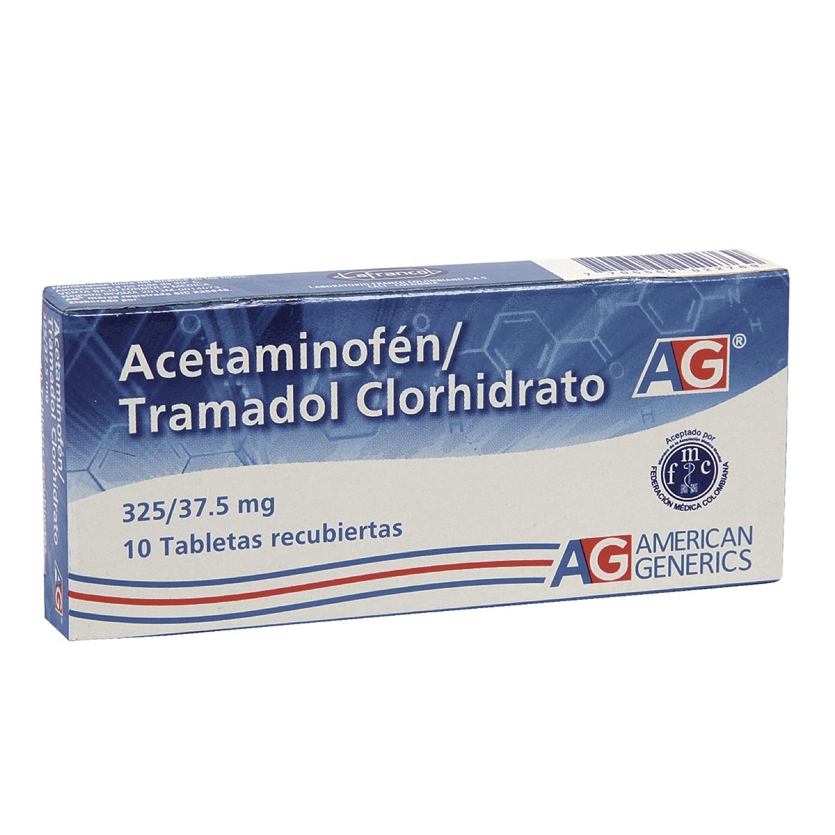 Acetaminofen 325 Mg + Tramadol 37.5mg Tableta La Francol