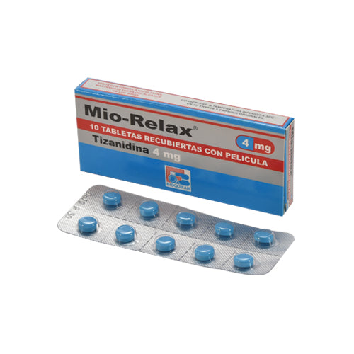 MIORELAX 4 MG X 10 TAB (TIZANIDINA)