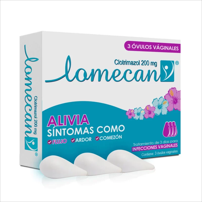 LOMECAN V 200 MG 3 OVULOS VAGINALES (CG15%)