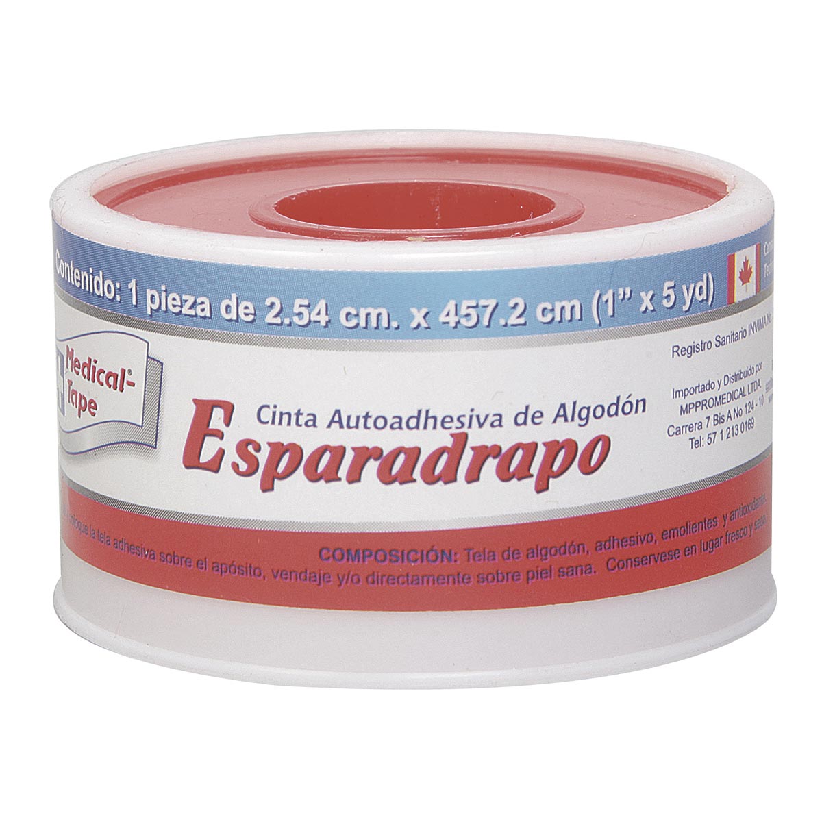 Esparadrapo Medical Tape Carrete Rollo 1×5 Yardas