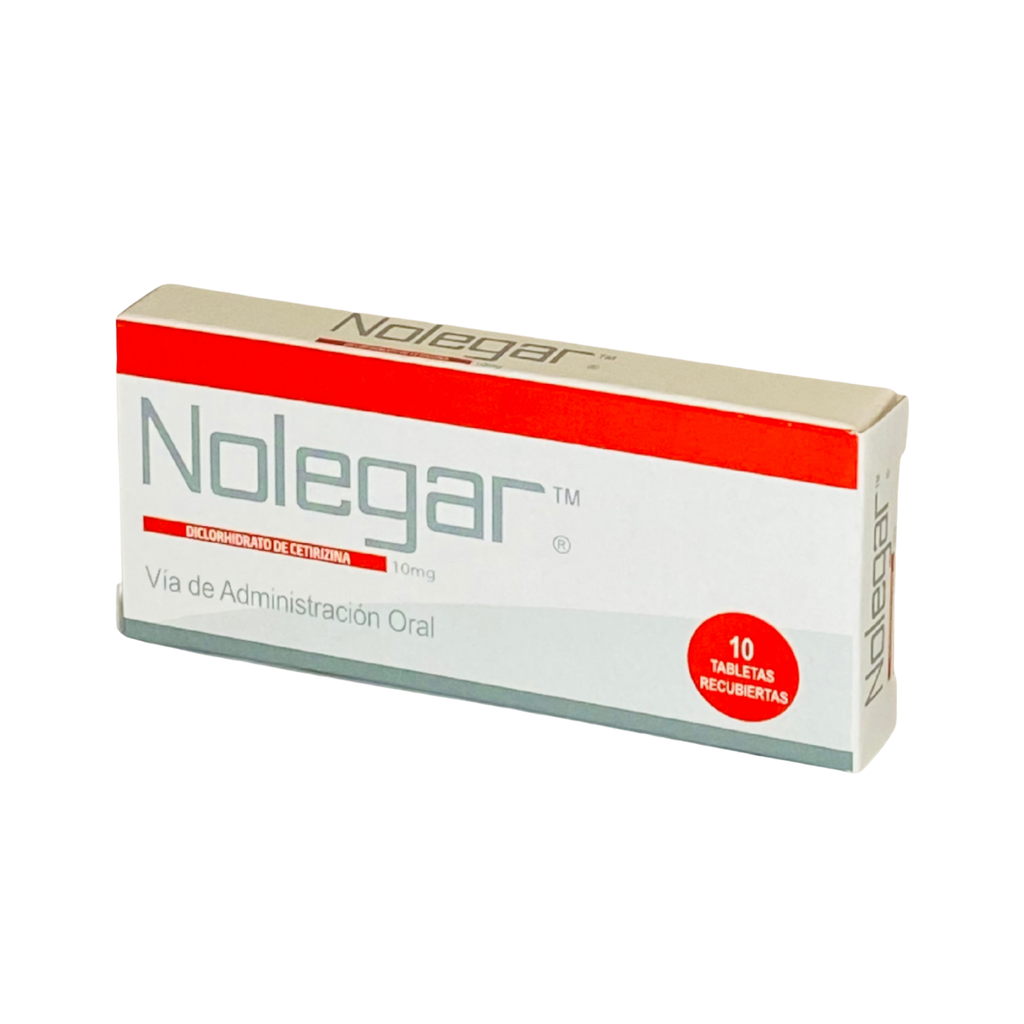 NOLEGAR 10 MG (CETIRIZINA) 10 TABLETAS