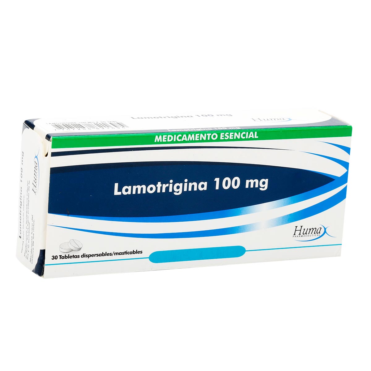 Lamotrigina 100 mg Tableta Dispersable Humax