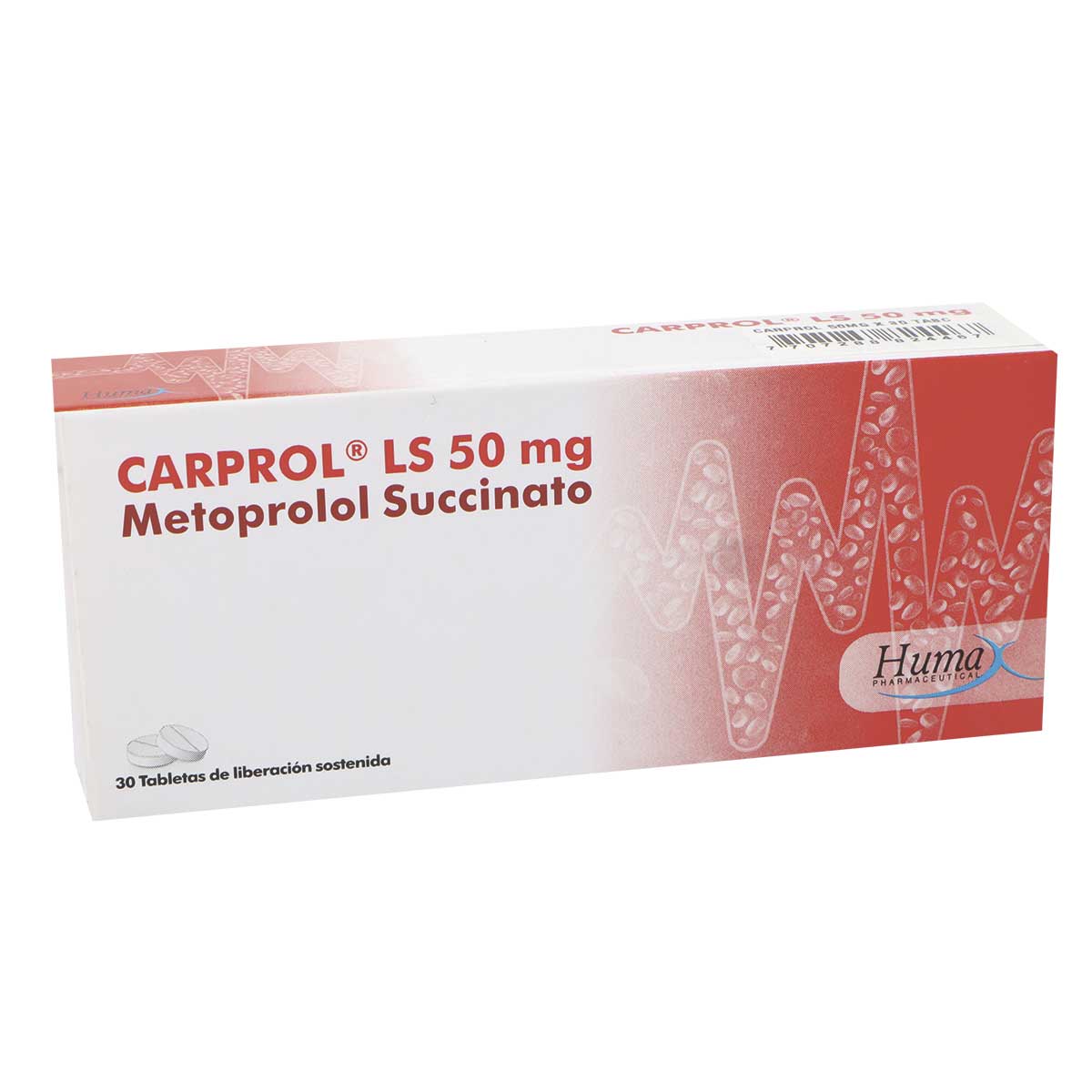 CARPROL LS 50 MG 30 TABLETAS HP