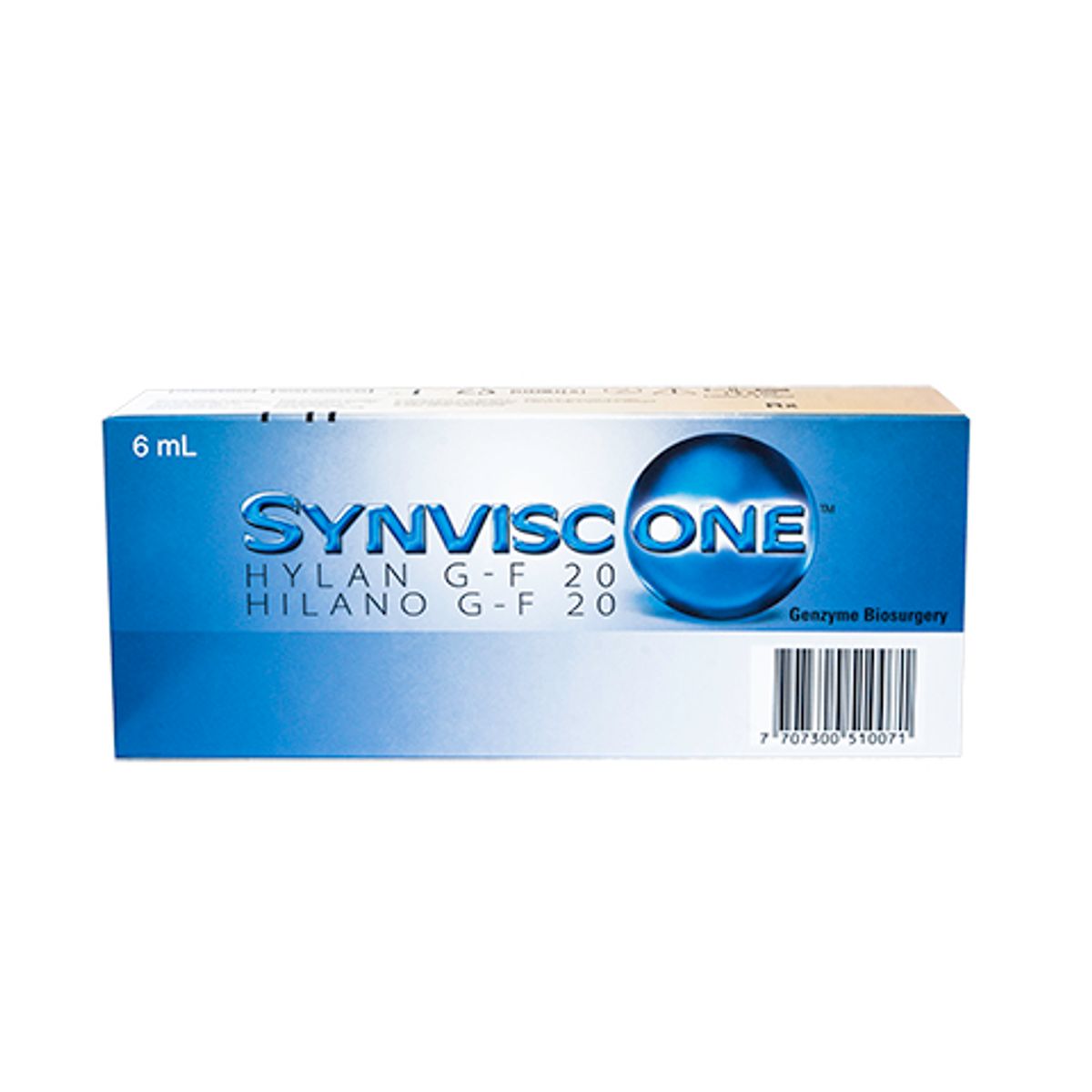 Synvisc One Hylan G-F 20 48 mg / 6ml Suspensión Inyectable Jeringa