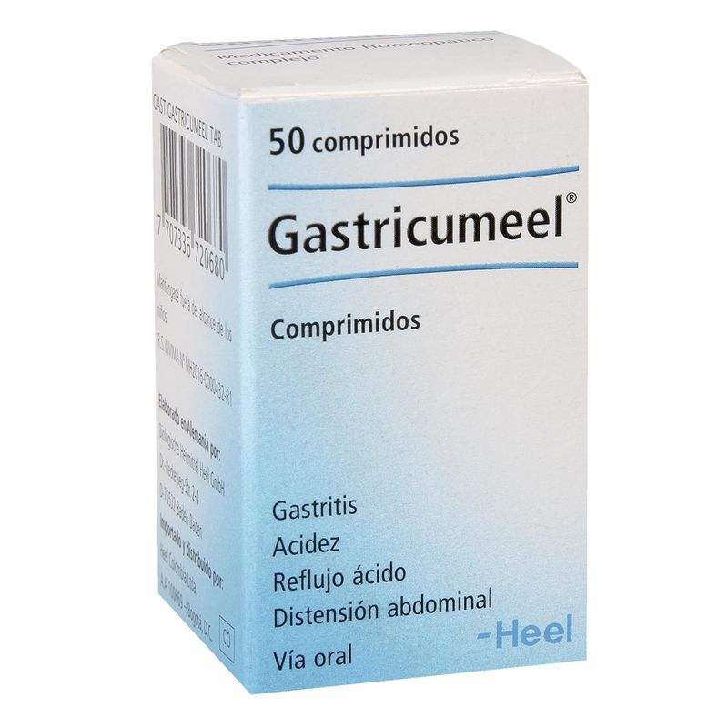 GASTRICUMEEL 60 MG 50 COMPRIMIDOS