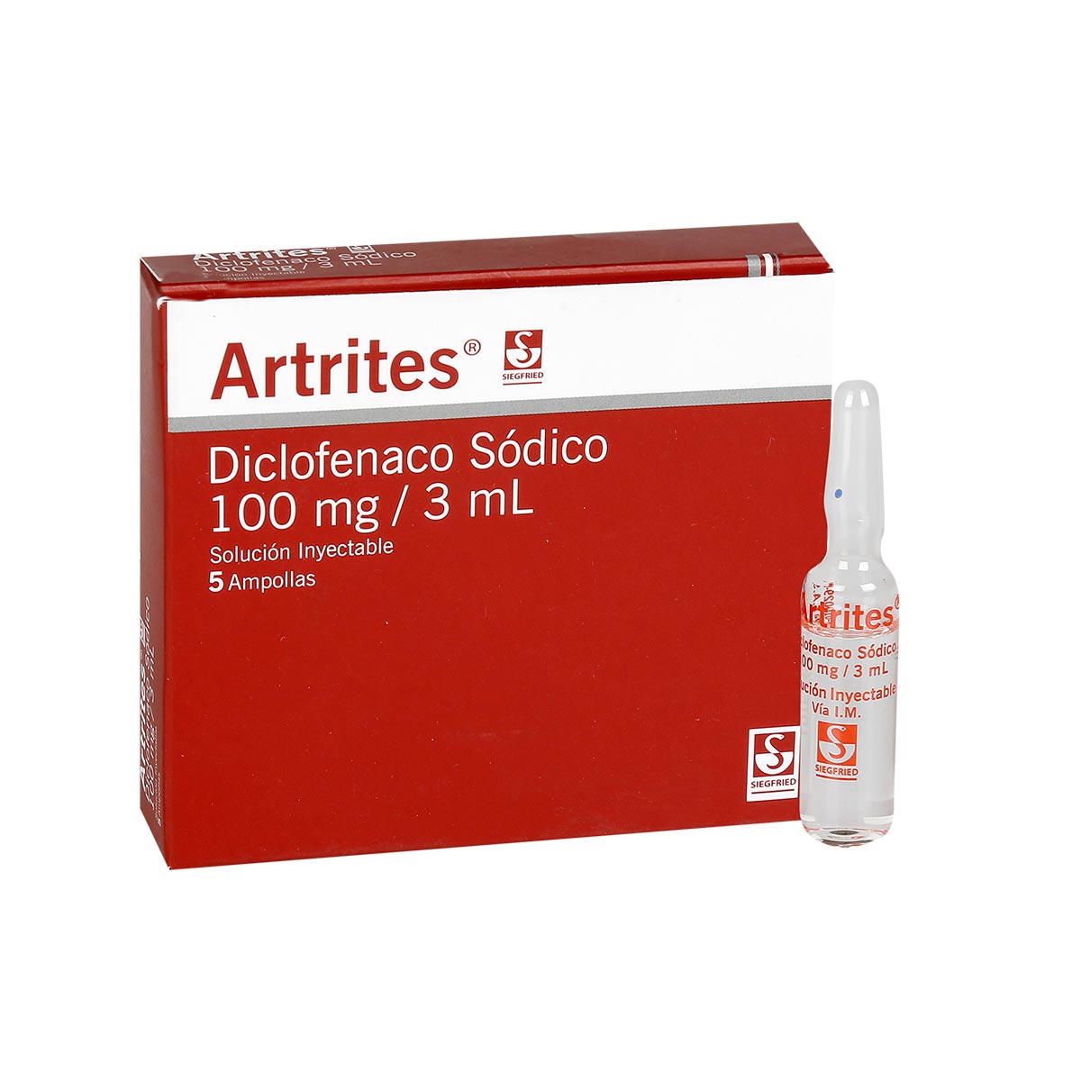 Artrites 100 Mg/3 Ml Solución Inyectable