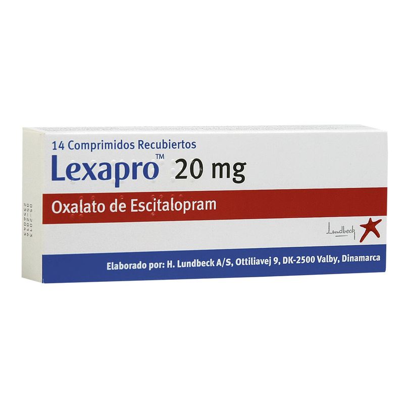 Lexapro 20 Mg Tableta Recubierta