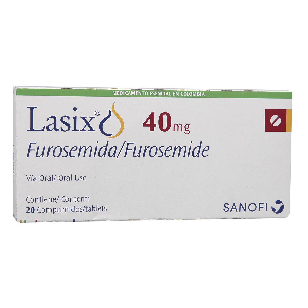 Lasix 40 mg Caja Con 20 Comprimidos