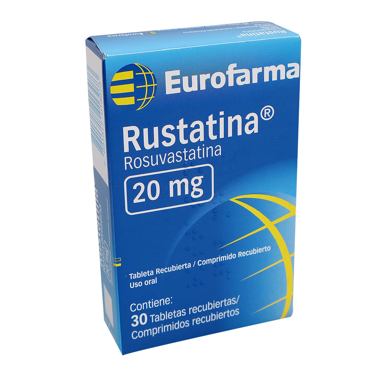 Rustatina 20 mg Caja Con 30 Tabletas