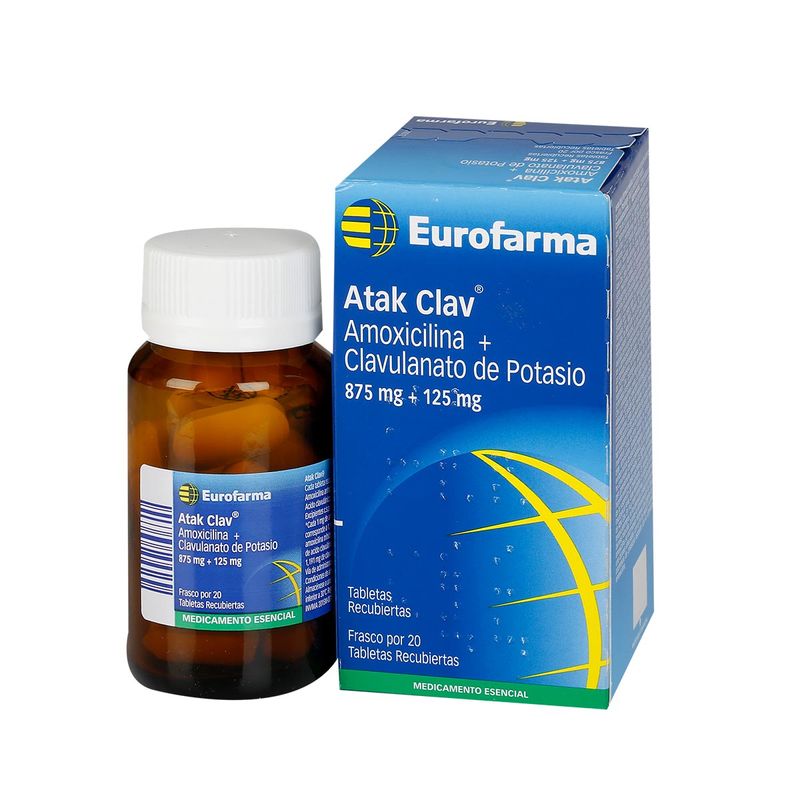 Atak Clav 875mg/125 Mg Tableta Recubierta